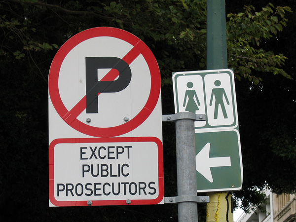 Prosecutorial parking
