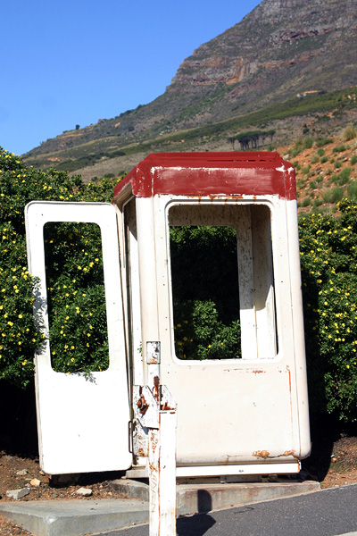 Abandoned phone booth