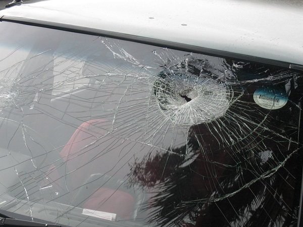 Poor windshield
