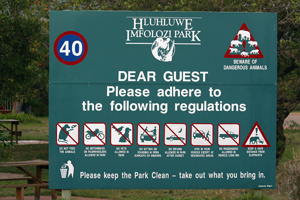 Beware of dangerous animals