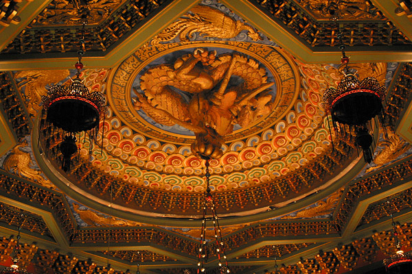 Ceiling in one of the old movie theaters
